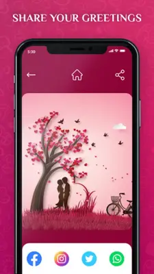 Romantic Love Photo Frames android App screenshot 0